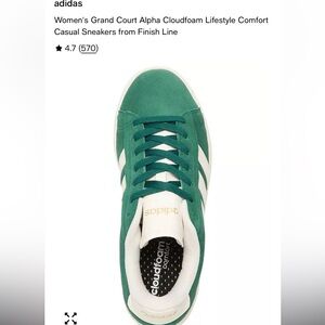 Adidas Women's Grand Court Alpha Cloudfoam Lifestyle Comfort Casual Sneakers